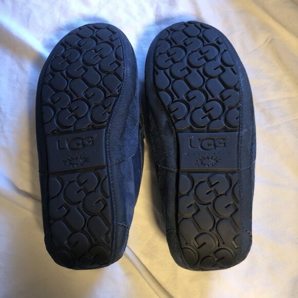 UGG Australia Blue Suede Men’s Slippers/Loafers SIZE 11 - Picture 2 of 5